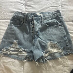 PacSun Light Blue Distressed Denim Jean Shorts